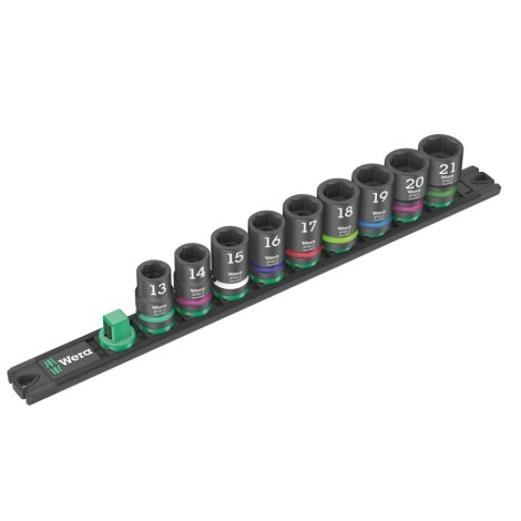 Uzgaļu komplekts Wera Socket Rail C Impaktor 1; 1/2''; 9 gab.