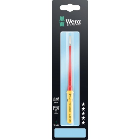 Отвертка Wera WE05006578001; VDE; SL0,8x4; 157 mm