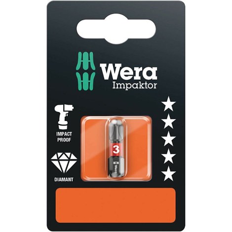 Ударная насадка-отвертка Wera 851/1 IMP DC Impaktor; PH3; 25 mm