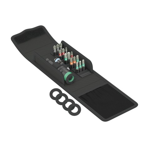 Набор бит Wera Terrassenbau-Set T 1; 1/4''; 17 шт.