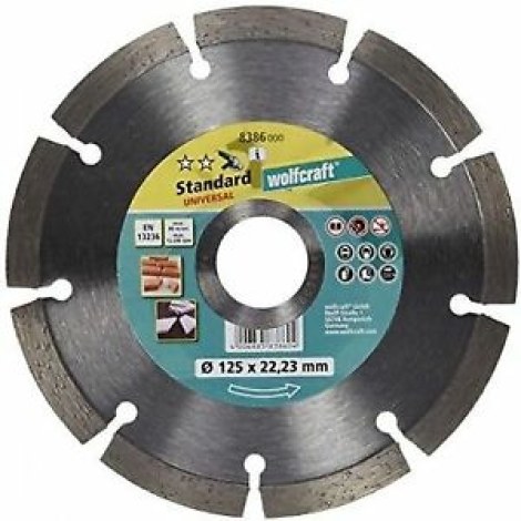 Алмазный отрезной диск Wolfcraft; 125x22,2 mm