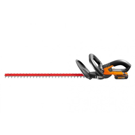 Dzīvžoga šķēres Worx WG260E; 20 V; 1x2,0 Ah; akumulatora; 61 cm
