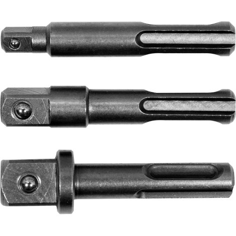 Adapteru komplekts Yato YT-04686; SDS-PLUS 1/4'', 3/8'', 1/2''
