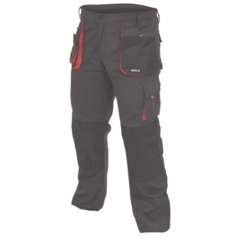 Bikses Yato YT-80151; XXL; melns / sarkans