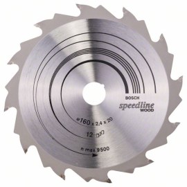 Griešanas disks kokam Bosch SPEEDLINE WOOD; 160x2,4x20,0 mm; Z12; 15°