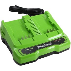 Lādētājs Greenworks G24X2UC2; 24 V