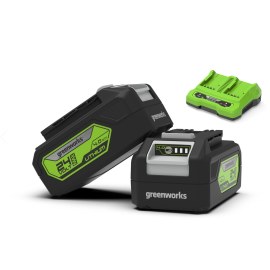 Piederumu komplekts Greenworks GSK24B4X; 24 V; 2x4,0 Ah + lādētājs