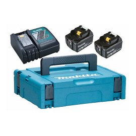 Akumulators Makita 197624-2; 18 V; 2x5,0 Ah; Li-ion + lādētājs DC18RC + koferis