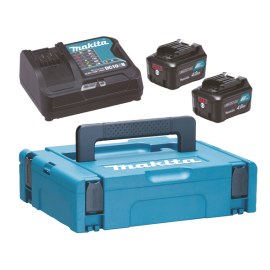 Piederumu komplekts Makita 197641-2; 12 V; 2x4,0 Ah akum. + lādētājs DC10SB