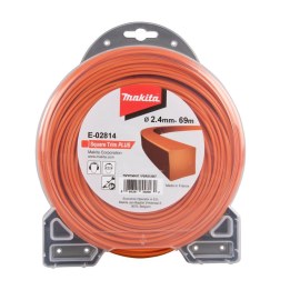 Aukla trimmerim Makita; 2,4 mm/69 m; kvadrātaina