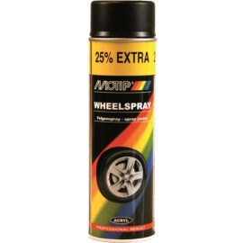 Краска Motip WHEEL SPRAY; 500 ml; черный