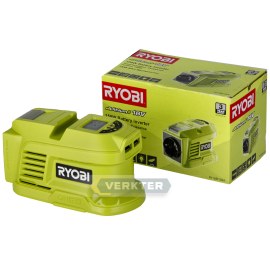 Адаптер для аккумуляторов Ryobi RY18BI150A-0; 230 V -> USB (x2); Для зарядки аккумуляторов телефона