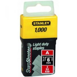 Скобы Stanley; 11,3x6 mm; 1000 шт.; тип A; сталь
