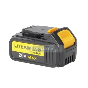 Akumulators  Ahlio 18 V/20 V; 6,0 Ah; Li-ion; saderīgs ar DeWalt instrumentiem