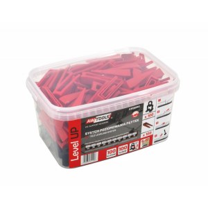 Flīžu nolīdzināšanas komplekts AWTools AW30382; 2 mm; 6-17 mm; 100+100 gab.