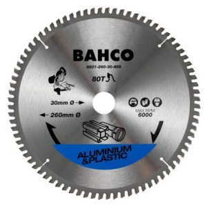 Griešanas disks Bahco 8501-260-30-80S; 260x30 mm; Z80