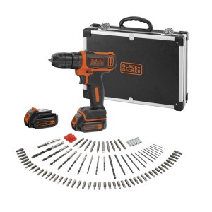 Akumulatora urbjmašīna-skrūvgriezis Black & Decker BDCDD12BAFC-QW; 10,8 V; 2x1,5 Ah akum.