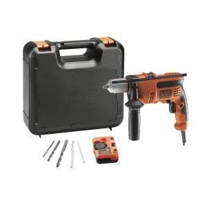 Электрическая ударная дрель Black&Decker CD714CRESKD + аксессуары