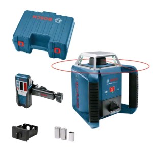 Rotācijas lāzernivelieris Bosch GRL 400 H + lāzera uztvērējs LR 1