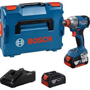 Ударный гайковерт Bosch GDX 18V-285 Professional; 18 V; 2x4,0 Ah аккум. + L-Boxx 136