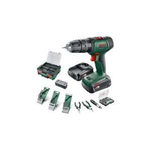 Ударная дрель-шуруповерт Bosch UniversalImpact 18V; 18 V; 1x1,5/2,5 Ah аккум. + аксессуары