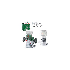 Akumulatora malu frēze Bosch AdvancedTrimRouter 18V-8; 18 V (bez akumulatora un lādētāja) + piederumi