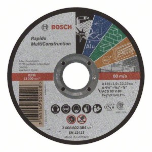 Абразивный режущий диск Bosch 2608602384; 115x22,23 mm