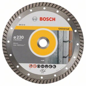 Алмазный отрезной диск Bosch PROFESSIONAL FOR UNIVERSAL TURBO; 230 mm