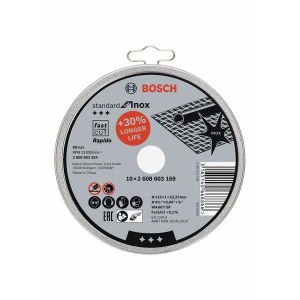 Абразивный режущий диск Bosch Standard for Inox 2608603169; 115x22,23 mm