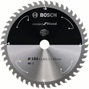 Отрезной диск Bosch Standard for Wood 2608837703; 184x20 mm; Z48