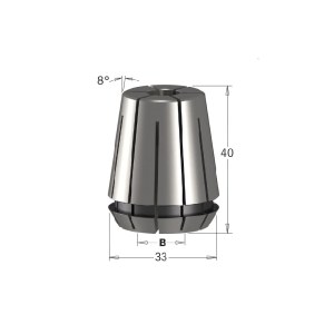 Цанга CMT 184.040.00H, D=4mm HP