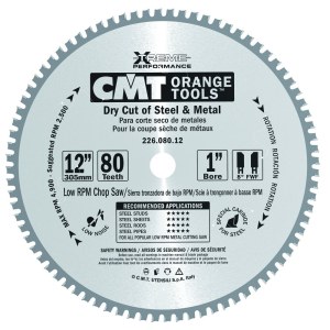 Пильный диск по металлу CMT 226; 305x2.2x25.4; Z80; 8°