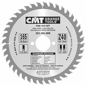 Пильный диск по дереву CMT 292; 165x2,6x30; Z40; 10°
