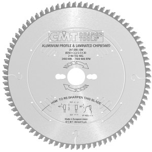 Пильный диск по алюминию CMT 297; 250x3.2x30; Z80; -6°