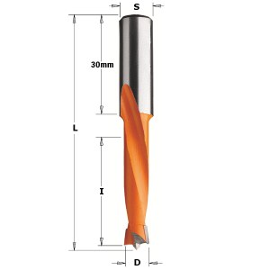 Сверело по дереву CMT; S=10x45 mm; D=1,3x5 mm