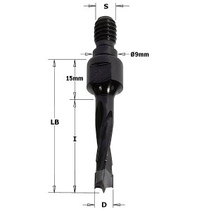 Сверело по дереву CMT; S=M8/9 mm; D=10x40 mm