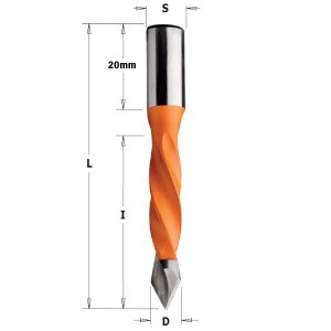 Сверело по дереву CMT; S=10 mm; D=5 mm