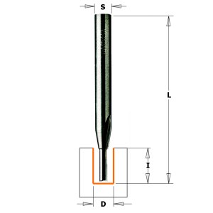 Gropju frēze CMT 712.030.11; 3/11 mm