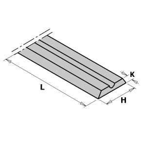 Нож для рубанка CMT 790.820; 82x5,5x1,1 mm; HWM; 2 шт.