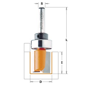 Taisnā pirkstfrēze CMT; S=1/4''; D=14,2 mm; ar lodīšgultni