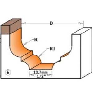 Фреза профильная CMT 865.803.11B; 34,9/18,5 mm с подшипником