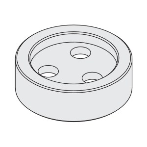 FLANGE FOR CHUCK WITH ARBOR 30MM  (F)