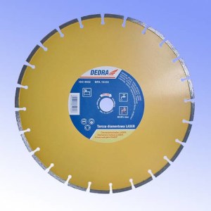 Алмазные диски для сухой и мокрой резки Dedra Laser; 350 mm
