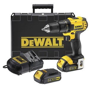 Дрель-шуруповерт DeWalt DCD730C2-QW; 14,4 V; 2x1,5 Ah аккум.