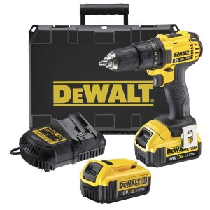 Urbjmašīna-skrūvgriezis DeWalt DCD780M2; 18 V; 2x4,0 Ah akum.