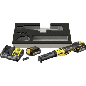 Трещотка аккумуляторная DeWalt DCF510E2G-QW; 102 Nm; 1/2''; 3/8''; 18 V; 1x1,7 Ah аккум.