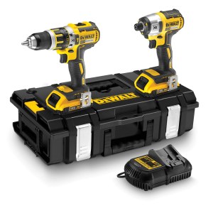 Набор инструментов DeWalt DCK250M2 (DCD795 + DCF886); 18 V; 2x4,0 Ah аккум.