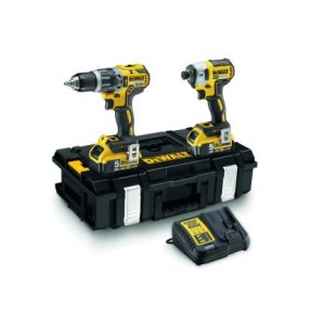 Instrumentu komplekts DeWalt DCK266P2 (DCD796 + DCF887); 18 V; 2x5,0 Ah akum.