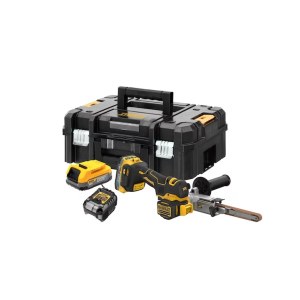 Ленточная шлифмашина DeWalt DCM200E2T-QW; 18 V; 2x1,7 Ah аккум.