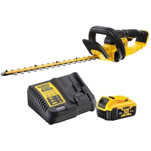 Dzīvžoga šķēres DeWalt DCMHT563P1-QW; 18 V; 55 cm; 1x5,0 Ah akum.